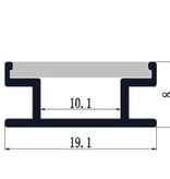 Aluminium bodenprofil 1908 - 1 Meter