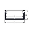 Aluminium profiel 1808 - 1 Meter