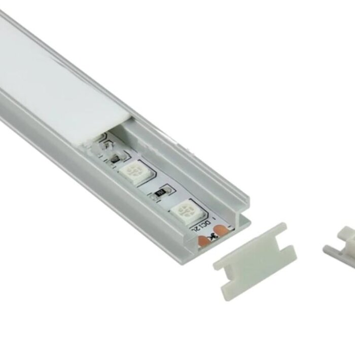 Aluminium in-ground recessed profile 1908 - 1 Meter