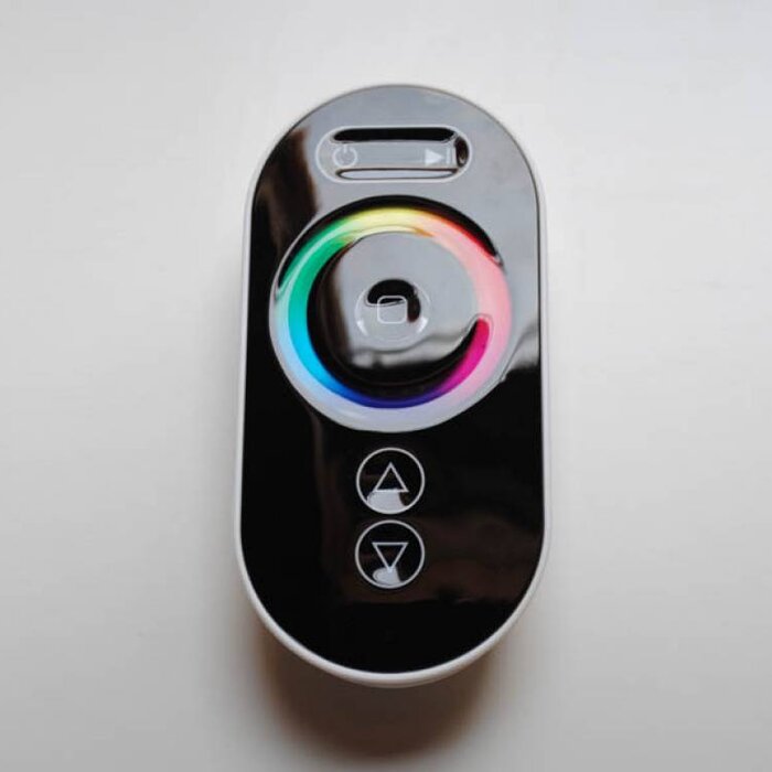 RGB Controller with touch-wheel remote Black - 6 Key