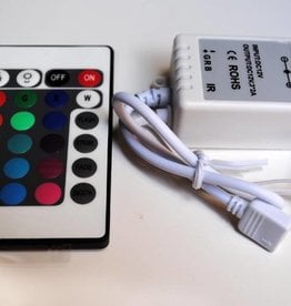 Controlador RGB con control remoto IR