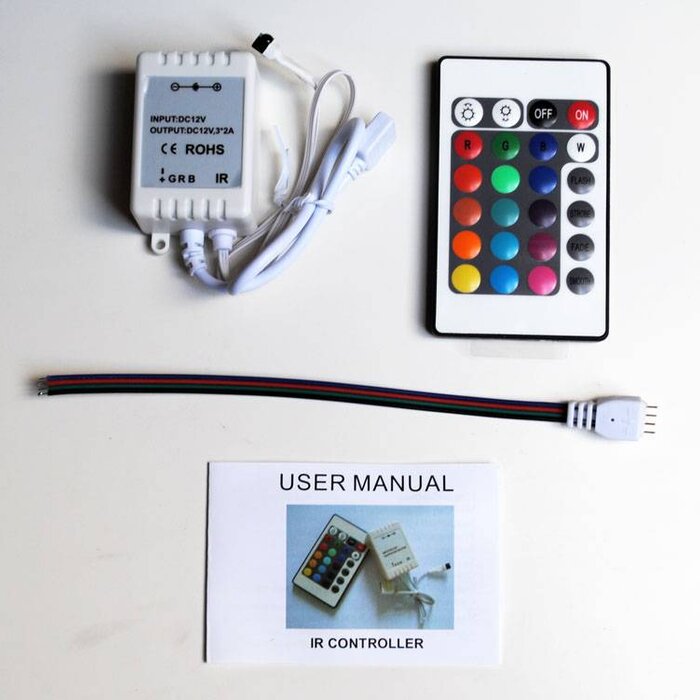 Contrôleur RVB avec commande à distance IR