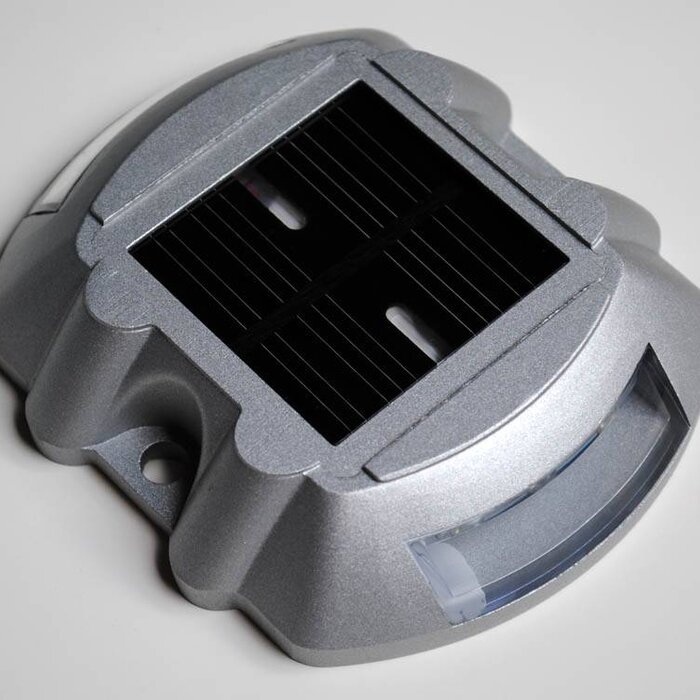 Solar road stud with LEDs - Cat's eye solar powered