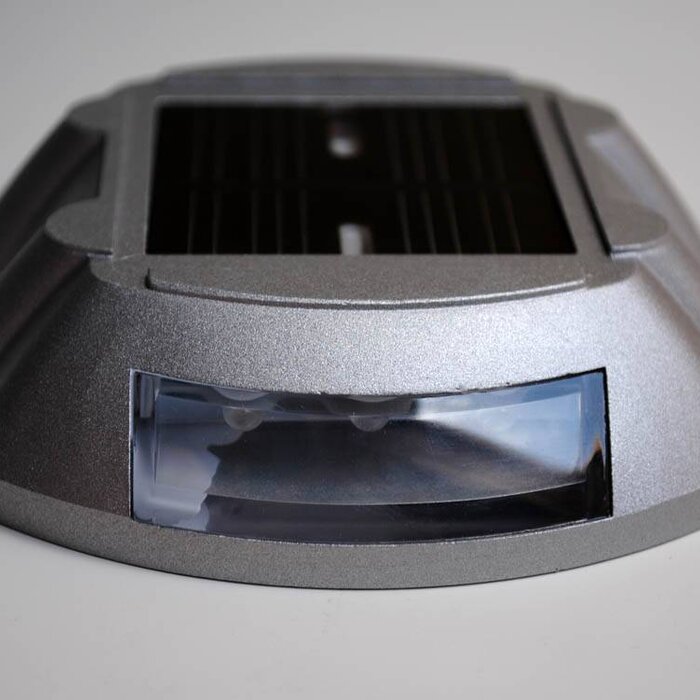 Solar road stud with LEDs - Cat's eye solar powered