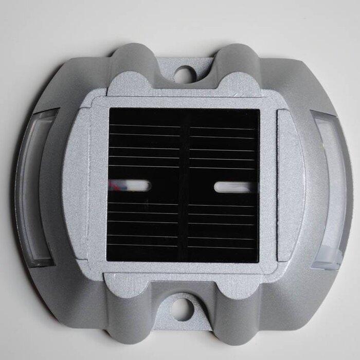 Solar road stud with LEDs - Cat's eye solar powered