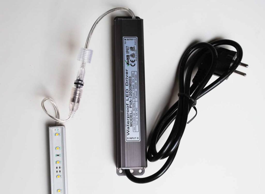 Barre de LED de 50 centimètres - Blanc Chaud 5050 SMD 7.2W