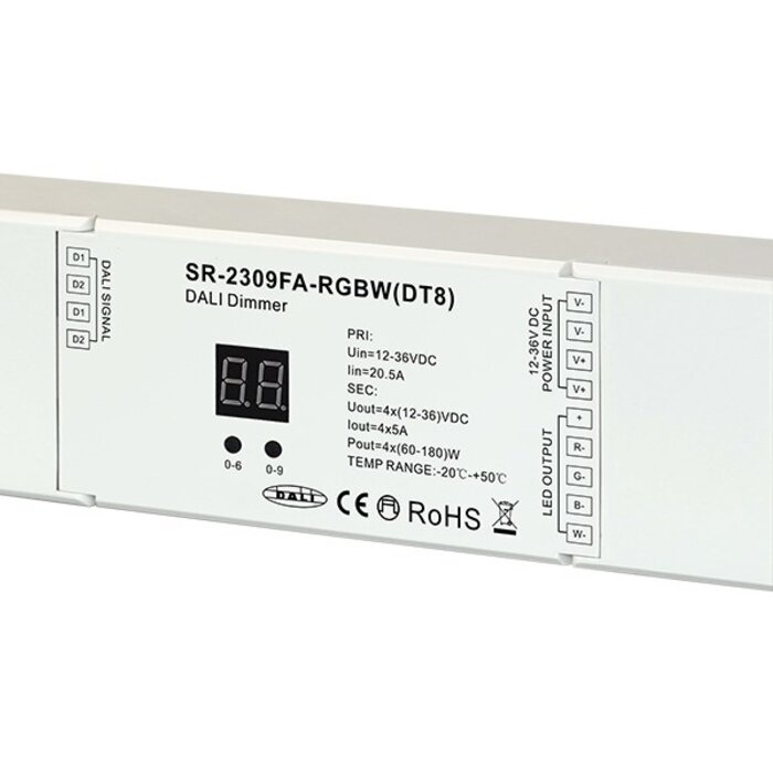 DALI DT8 RGBW LED Dimmer SR-2309FA RGBW