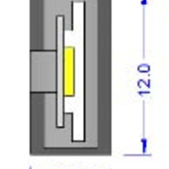 LED Neon Flex Blauw - 120 LED/m 3014 IP67 - je 50cm