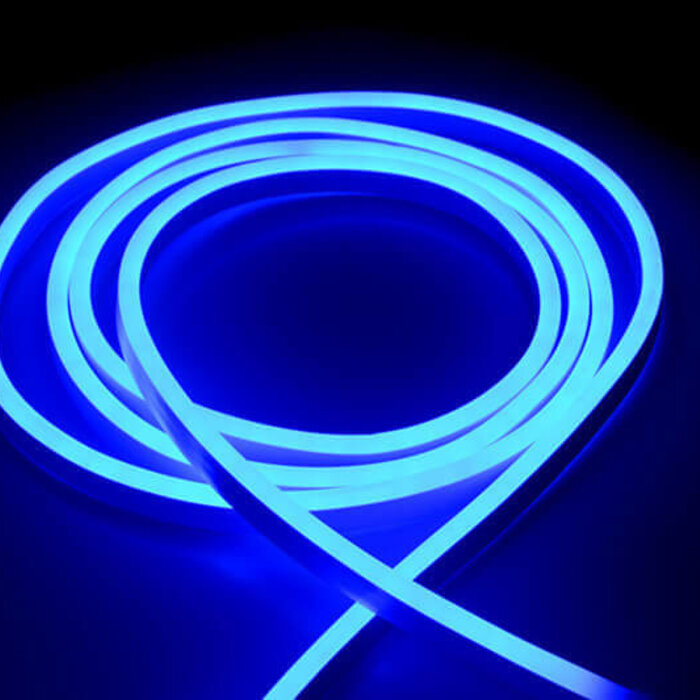 LED Neon Flex Blauw - 120 LED/m 2835 IP67 Waterdicht - per 50cm