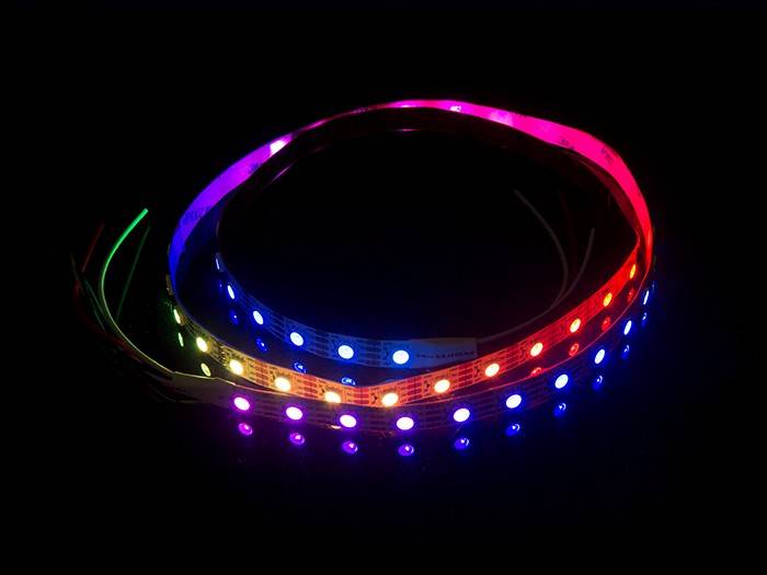 Digital RGB 60 LED/m 10 pixel/m Flexible LED Strip - per 50cm