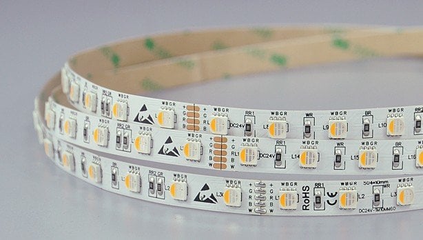 LED Strip Flexibel RGB-WW 4 in 1 chip 60 LEDs/m per 50cm