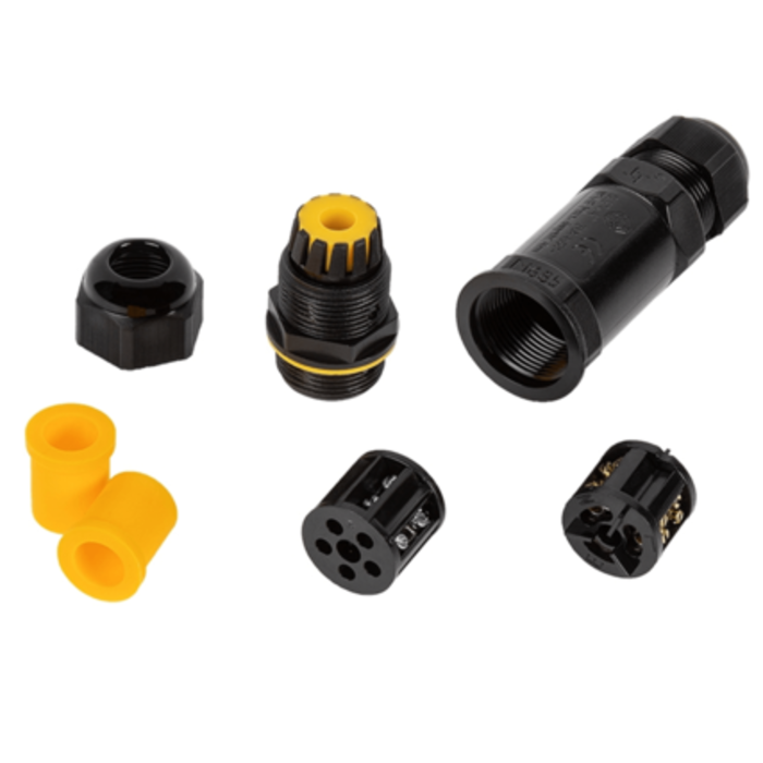 Conector de cable IP68 3 polos
