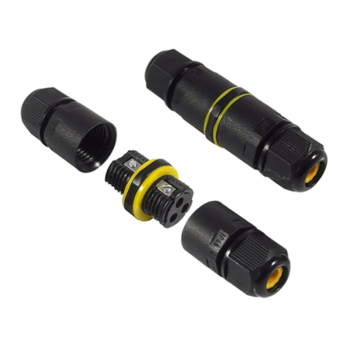 Conector de cable IP68 3 polos