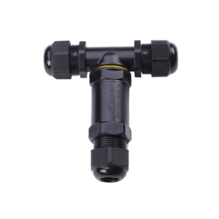 In-line Cable connector IP68 3-Pole T-Piece