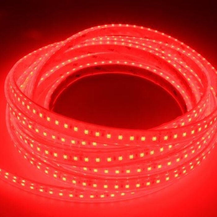 LED Strip Flexibel Rood 120 LED/m IP68 Waterdicht - per 50cm