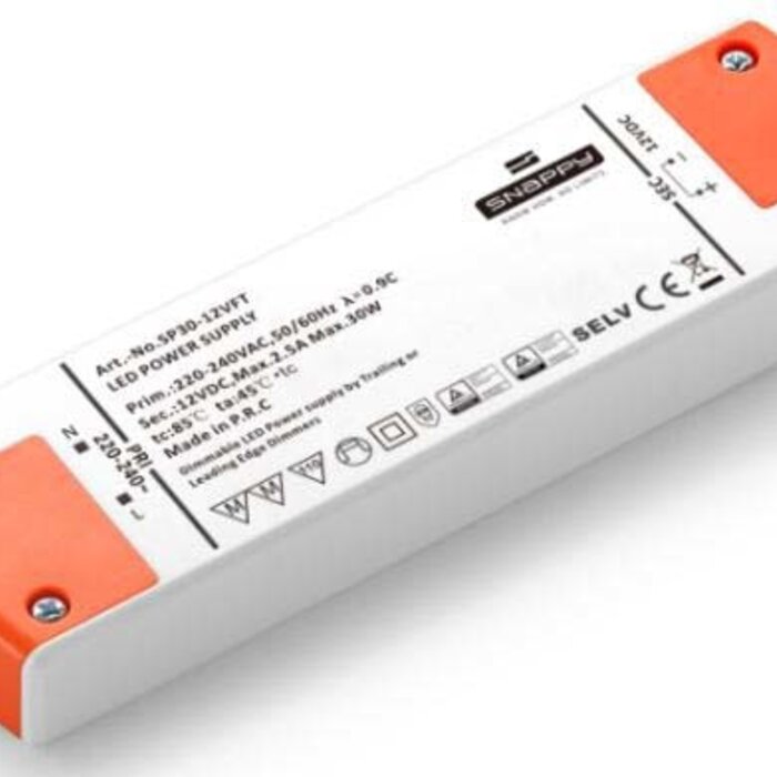 Snappy TRIAC dimmable Power supply 30 Watt SP30