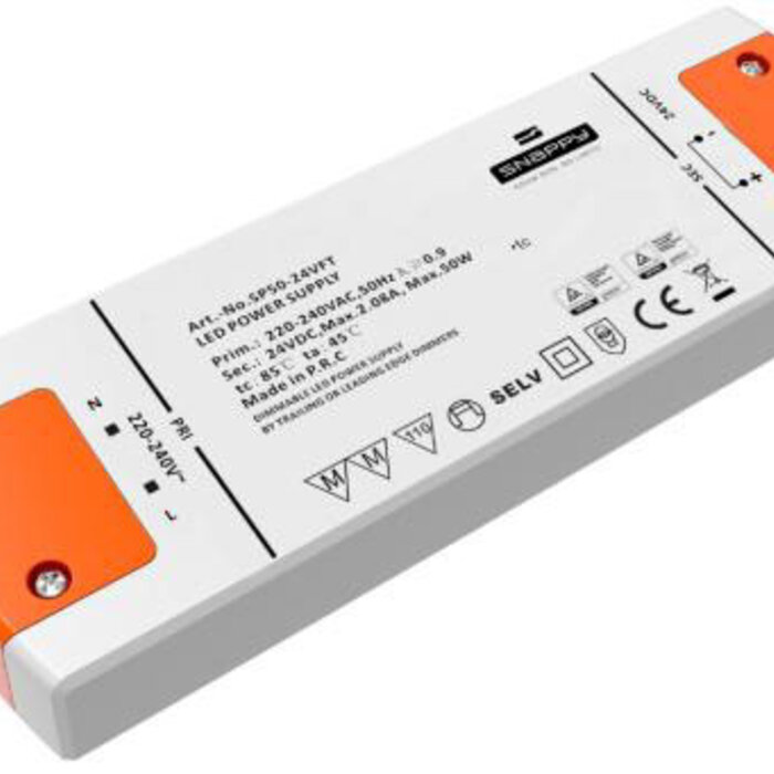 Snappy TRIAC Dimbare Adapter 50 Watt SP50-24VFT