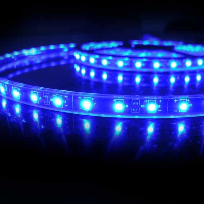 LED Strip Flexibel Waterdicht IP68 Blauw per 50cm