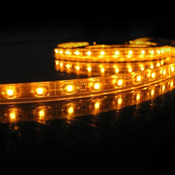 Tira LED Flexible Amarillo Impermeable (IP68) - por 50cm