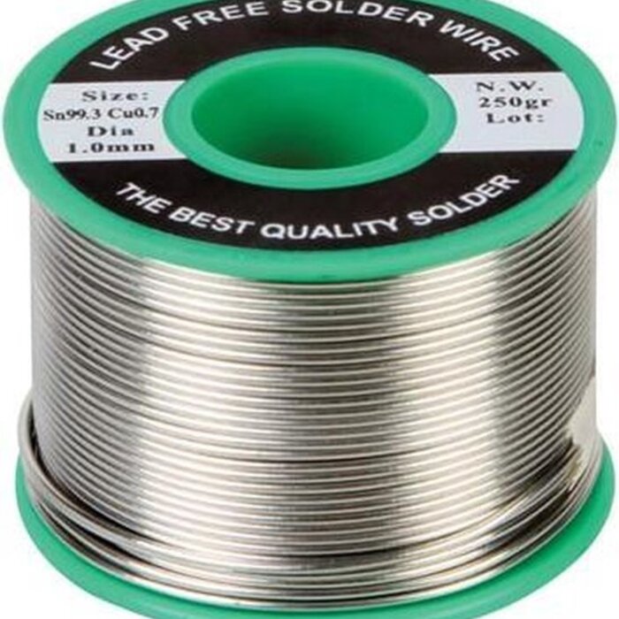 Estaño de soldadura sin plomo 250 gramos 1 mm