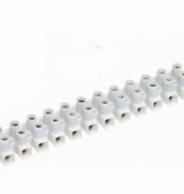 Bornier blanc 2,5mm² bande de 12 pièces