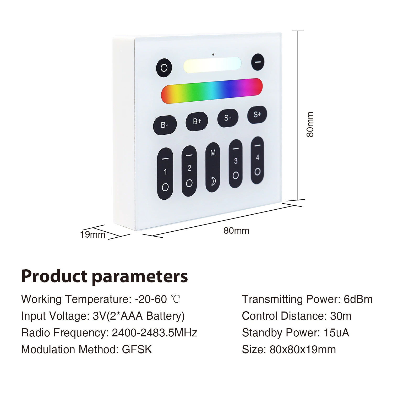 Controlador 5-in-1 Zigbee Gledopto Zigbee 3.0