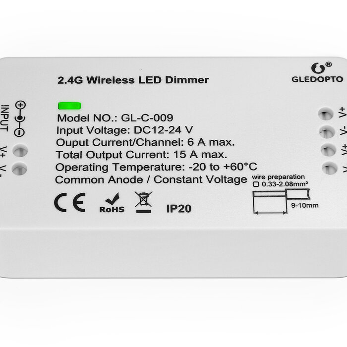 Gledopto Single Color LED Strip Controller