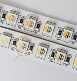 LED en bande 96 LEDs/m RVB-WW 4 en 1 Puce - par 50cm