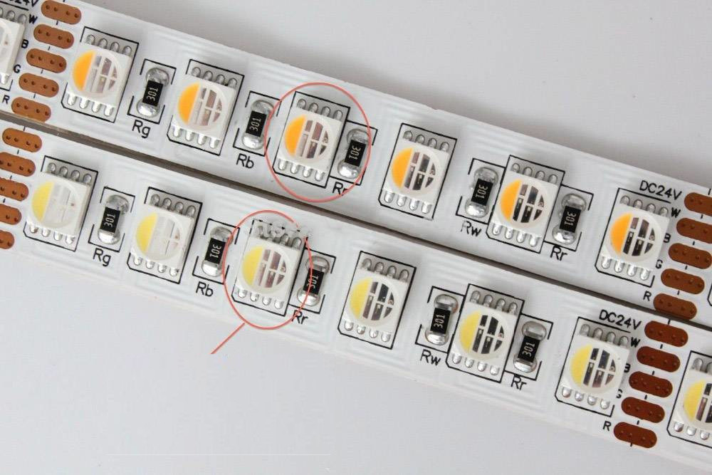 LED Strip Flexibel RGB-WW 4 in 1 chip 96 LEDs/m per 50cm