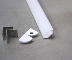 Aluminium hoekprofiel 1616A - 1 Meter