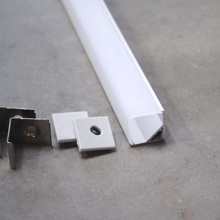 Corner Mount Aluminium profile 1616B - 1 Meter