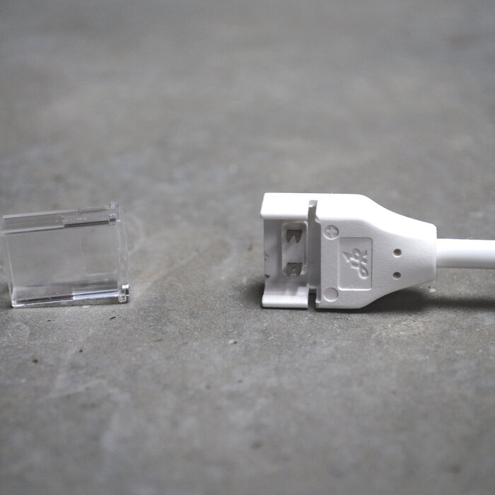 Connecteur sans soudure IP67 2 pin 8mm PCB bande à bande avec câble