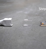 Lötfreier Stecker IP67 2 Pin 8mm PCB Strip-to-Strip mit Kabel