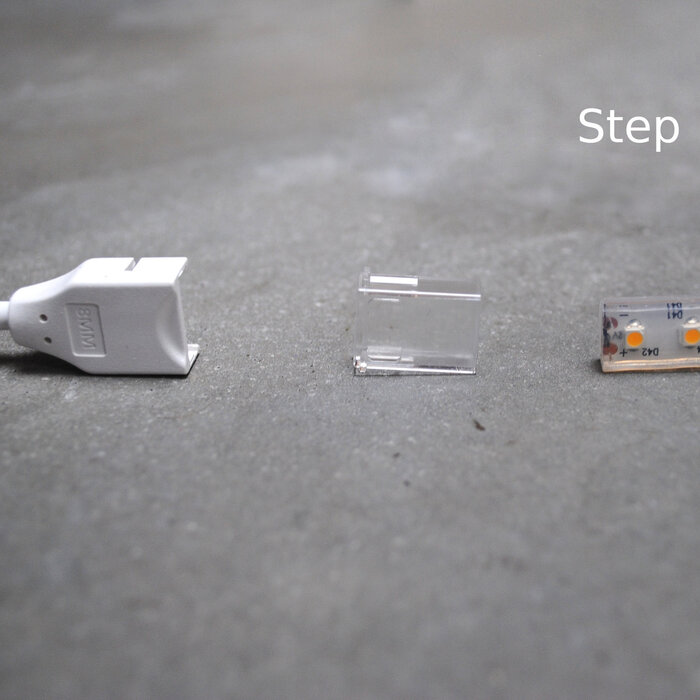 Connecteur sans soudure IP67 2 pin 8mm PCB bande à bande avec câble