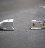 Lötfreier Stecker IP67 2 Pin 8mm PCB Strip-to-Strip mit Kabel