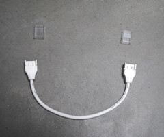 Solder-free connector IP67 2 pin 8mm PCB Strip-to-Strip with cable