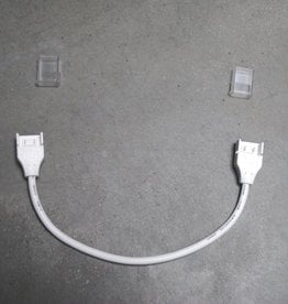 Conector sin soldadura IP67 2 pin 8mm PCB tira a tira con cable