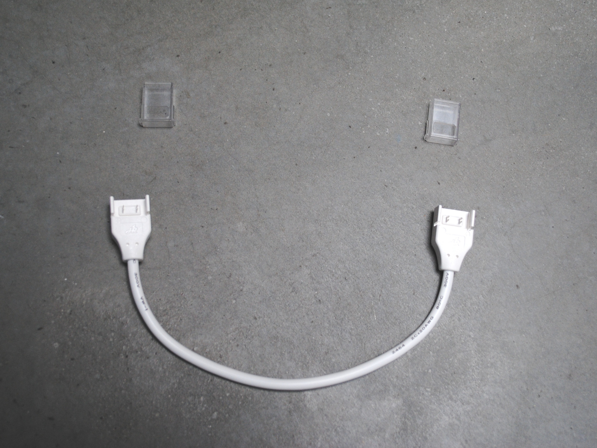 Connettore senza saldatura IP67 2 pin 8mm PCB striscia a striscia con cavo