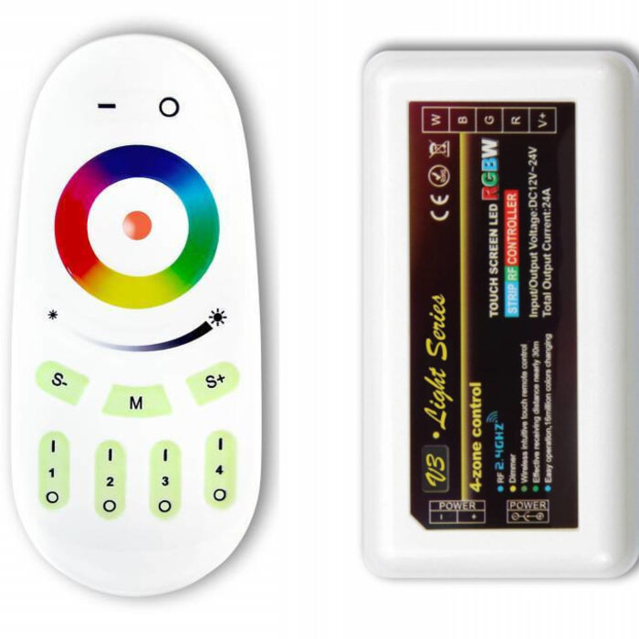 Miboxer Contrôleur RVB(W) avec 4-zone télécommande