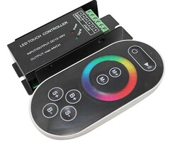 Contrôleur RGB avec télécommande tactile - Noir - 8 Key
