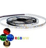 LED Strip RGB-WW 60 LED/m Single-Chip Flexible Waterproof (IP68) per 50cm
