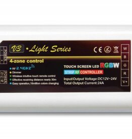 Miboxer Controlador LED RGBW para control remoto de 4 zonas