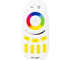 Miboxer Mando RGBW LED de 4 zonas con rueda de colores FUT096