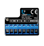 Controlador wLightbox v3 RGB/RGBW/RGBCCT con WiFi - Ajuste el color de Tira LED RGB con su smartphone!