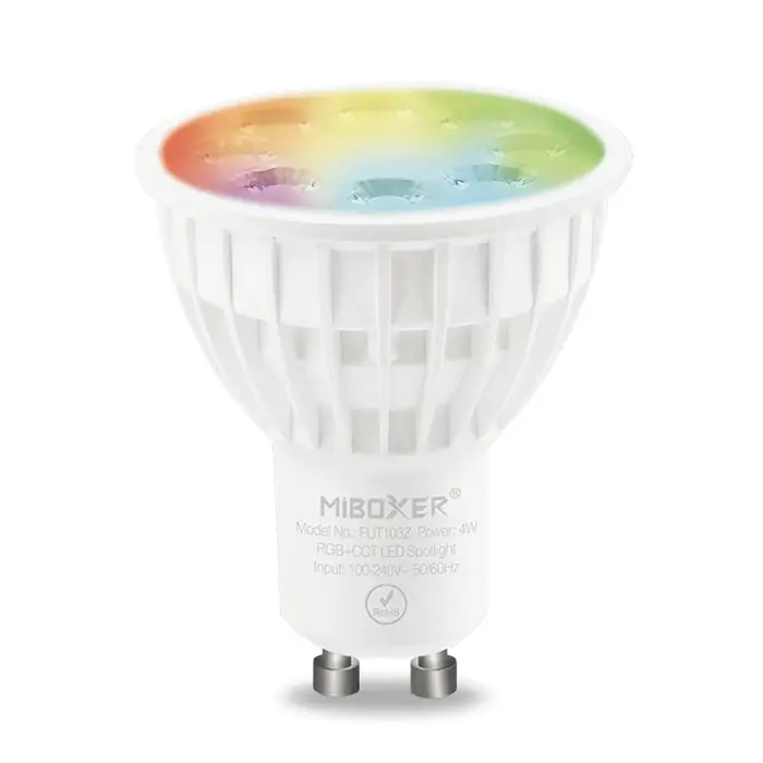 Miboxer Miboxer GU10 4W RGB+CCT LED Spot Zigbee + RF