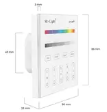 Miboxer Miboxer T3 RGBW 4 Zone Wireless Wall Controller