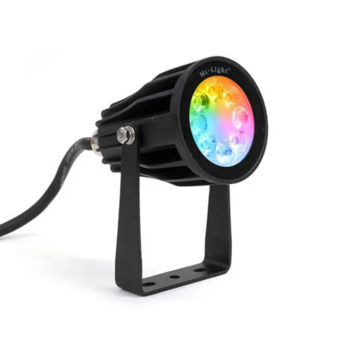Miboxer Milight / Miboxer Faretti da giardino LED 6W RGB+CCT RF IP66 Nero