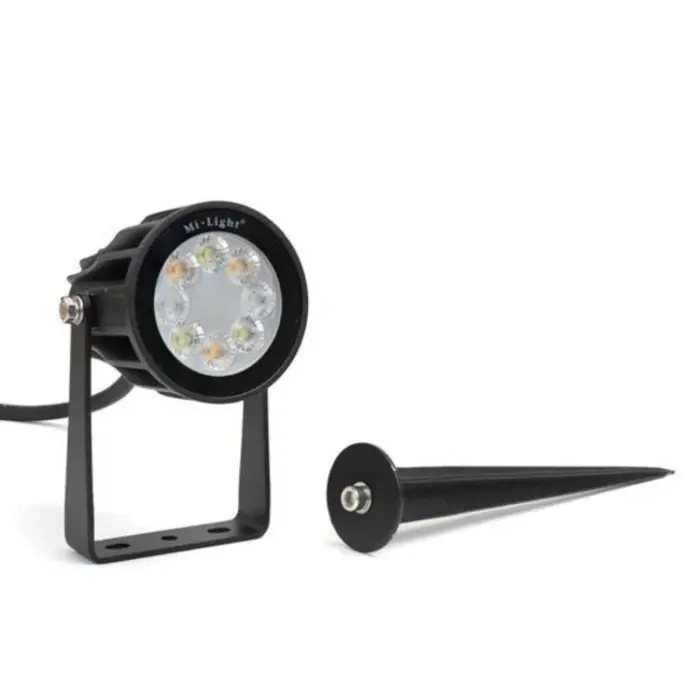 Miboxer Projecteur de jardin LED Milight / Miboxer 6W RVB+CCT IP66 Noir