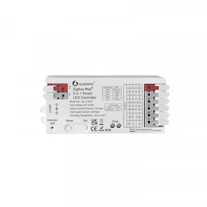 Controlador 5 in 1 Zigbee Gledopto GL-C-201P 20A