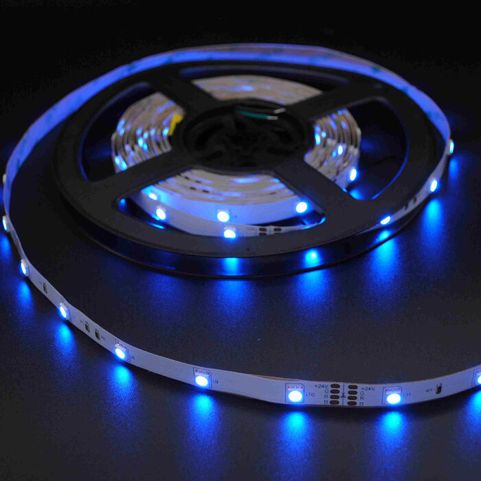 Bande LED RVB seule 30 LEDs/m - 7.2W/m - 1 mètre